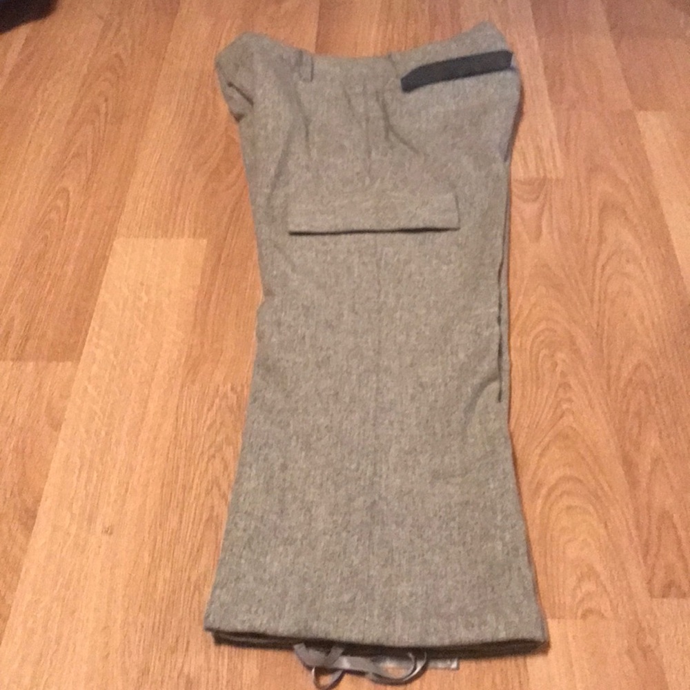 Banana Republic Gray Wool Crop Pant